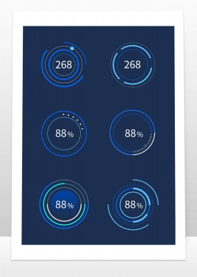 仪表盘数据ui元素设计